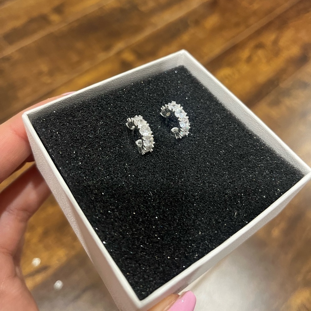Silver earrings